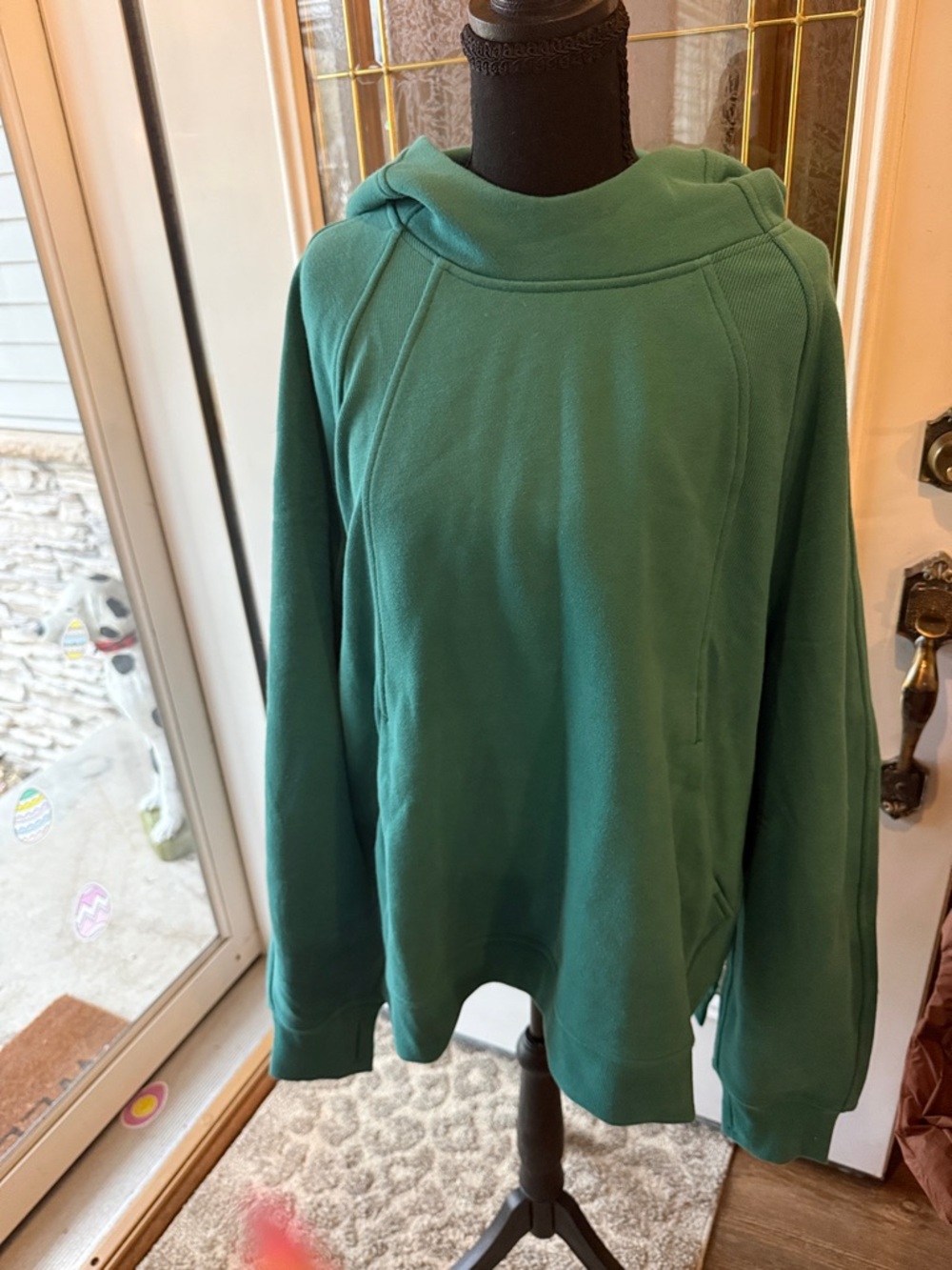 LULULEMON SCUBA Teal Green Scoop-Neck Pullover Sweater
